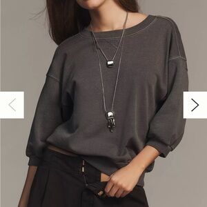 Pilcro The Niki Bubble Sweatshirt Size Small